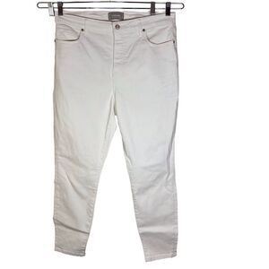 Everlane Womens Curvy High Rise Skinny Jean White Size‎ 34 Denim Summer